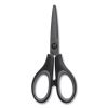 Non-Stick Titanium-Coated Scissors, 5" Long, 2.36" Cut Length, Gun-Metal Gray Blades, Black/Gray Straight Handle1