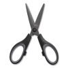 Non-Stick Titanium-Coated Scissors, 5" Long, 2.36" Cut Length, Gun-Metal Gray Blades, Black/Gray Straight Handle2