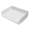 Side-Load Stackable Plastic Document Tray, 1 Section, Letter-Size, 12.63 x 9.72 x 3.01, White, 6/Pack2