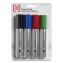 XL Permanent Marker, Extra-Broad Chisel Tip, Assorted Colors, 4/Pack1