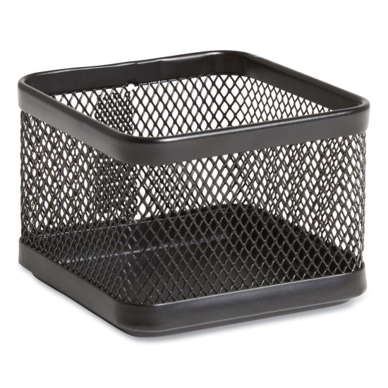 Small Stackable Wire Mesh Accessory Holder, 3.46 x 3.46 x 2.75, Black1