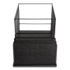 Wire Mesh Combination Organizer, Incline Sorter/Hanging File, 4 Sections, Letter-Size, 11.81 x 20.28 x 11.81, Matte Black2