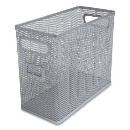 Wire Mesh Box-Style Vertical Document Organizer, 1 Section, Letter-Size, 5.79 x 12.4 x 10.16, Silver1