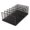 Wire Mesh Vertical Document Sorter, 7 Sections, Letter-Size, 8.54 x 15.43 x 8.77, Matte Black1