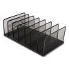 Wire Mesh Vertical Document Sorter, 7 Sections, Letter-Size, 8.54 x 15.43 x 8.77, Matte Black2