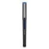 Roller Ball Pen, Stick, Fine 0.5 mm, Blue Ink, Black Barrel, Dozen2