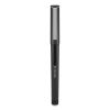 Roller Ball Pen, Stick, Fine 0.5 mm, Black Ink, Black Barrel, Dozen2