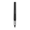 Roller Ball Pen, Stick, Fine 0.5 mm Needle Tip, Black Ink, Black Barrel, Dozen1