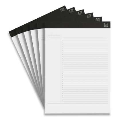 Notepads, Project-Management Format, 50 White 8.5 x 11.75 Sheets, 6/Pack1