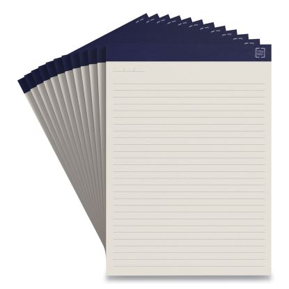 Notepads, Wide/Legal Rule, 50 Ivory 8.5 x 11.75 Sheets, 12/Pack1