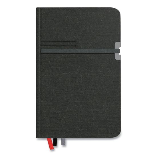 Medium Mastery Journal, 1 Subject, Narrow Rule, Black Cover, 8 x 5, 192 Sheets1