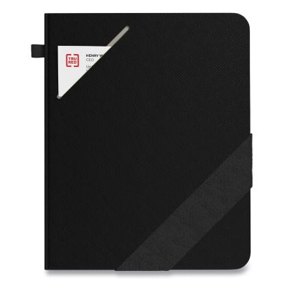 Large Starter Journal, 1 Subject, Narrow Rule, Black Cover, 10 x 8, 192 Sheets1