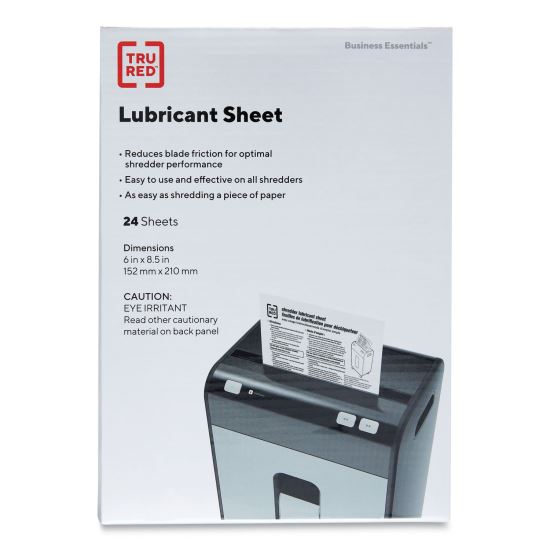 Shredder Lubricant Sheets, 8.5 x 6, 24 Sheets/Pack1