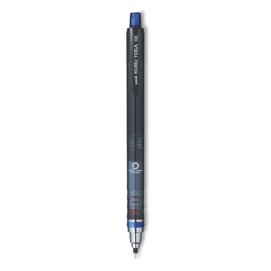 KuruToga Mechanical Pencil, 0.5 mm, HB (#2), Black Lead, Black Barrel1