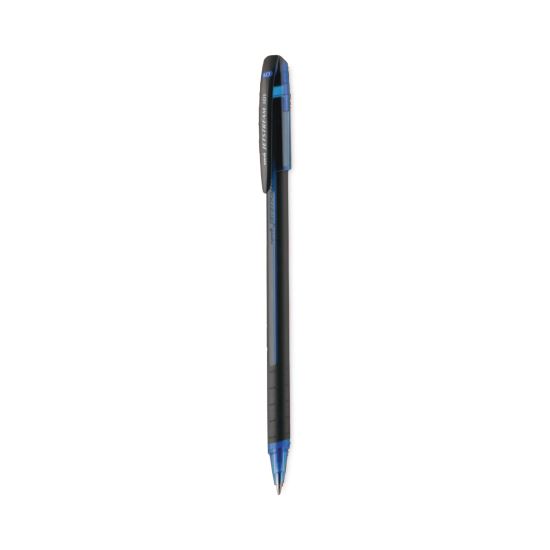 Jetstream 101 Roller Ball Pen, Stick, Bold 1 mm, Blue Ink, Black/Blue Barrel, Dozen1