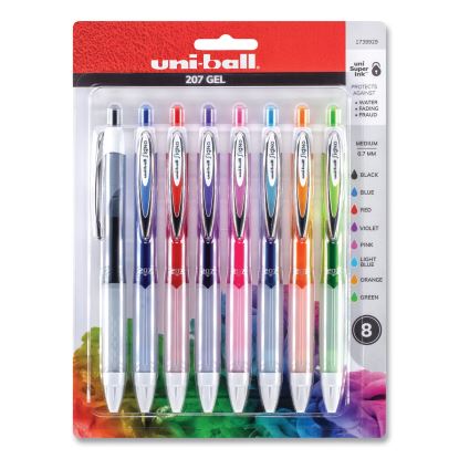 Signo 207 Gel Pen, Retractable, Medium 0.7 mm, Blue Ink, Translucent Blue Barrel, 4/Pack1