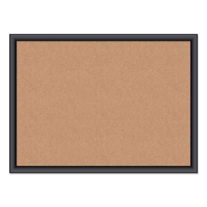 Cork Bulletin Board, 24 x 18, Natural Surface, Black Frame1