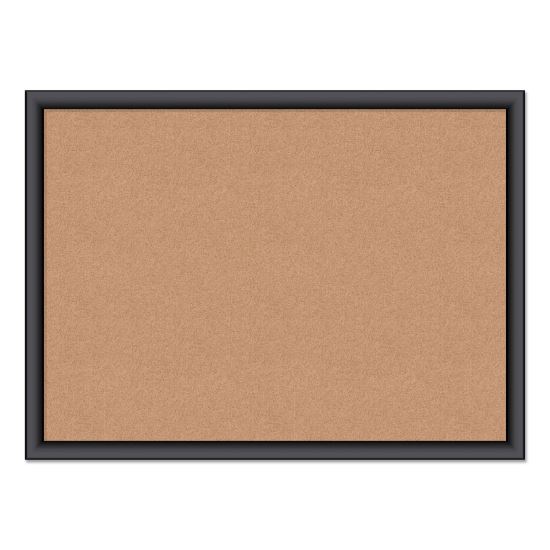 Cork Bulletin Board, 24 x 18, Natural Surface, Black Frame1