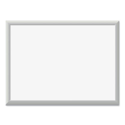 Magnetic Dry Erase Board with Aluminum Frame, 24 x 18, White Surface, Silver Frame1