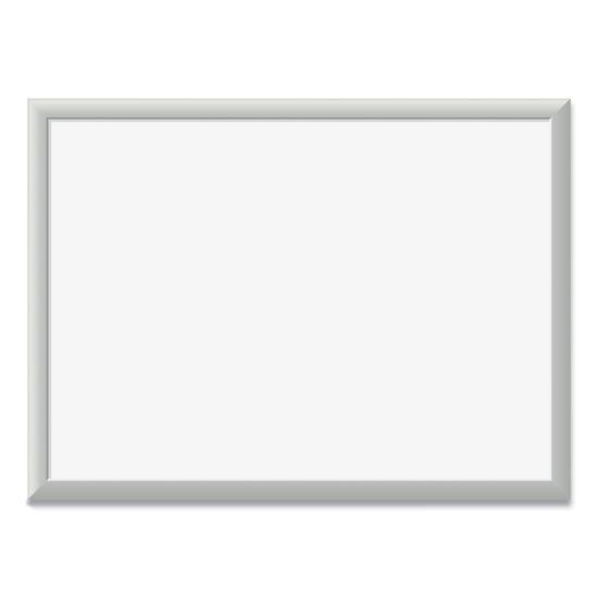 Magnetic Dry Erase Board with Aluminum Frame, 24 x 18, White Surface, Silver Frame1