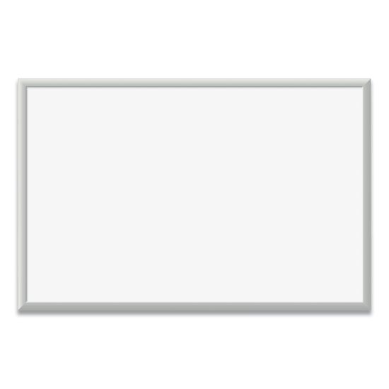 Magnetic Dry Erase Board with Aluminum Frame, 36 x 24, White Surface, Silver Frame1