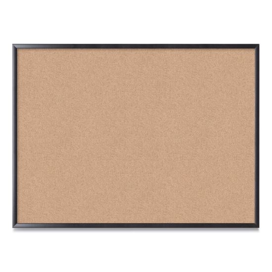 Cork Bulletin Board, 48 x 36, Natural Surface, Black Frame1