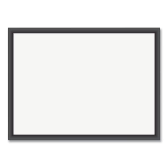 Magnetic Dry Erase Board with MDF Frame, 24 x 18, White Surface, Black Frame1