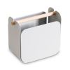 Arc Desktop Organization Kit, Letter Sorter/Tape Dispenser/Utility Cup, Metal, Gray2