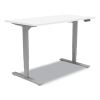 Essentials Electric Sit-Stand Desk, 55.1" x 27.5" x 25.9" to 51.5", White/Aluminum1