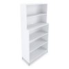 Essentials Laminate Bookcase, Five-Shelf, 35.8w x 14.9d x 72h, White1