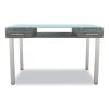 Prestige Glass Writing Desk, 47.1" x 23.5" x 29.5", Gray2