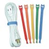 ONE-WRAP Pre-Cut Thin Ties, 0.5" x 8", Assorted Colors, 5/Pack2