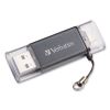 Store 'n' Go Dual USB 3.0 Flash Drive for Apple Lightning Devices, 64 GB, Graphite1