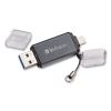 Store 'n' Go Dual USB 3.0 Flash Drive for Apple Lightning Devices, 64 GB, Graphite2