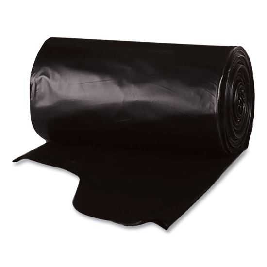 Heavy-Duty Low-Density Wing Tie Contractor Bags, 42 gal, 3 mil, 32.75 x 45.13, Black, 20 Bags/Roll, 4 Rolls/Carton1