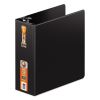 Heavy-Duty D-Ring Binder with Extra-Durable Hinge, 3 Rings, 1" Capacity, 11 x 8.5, Black2