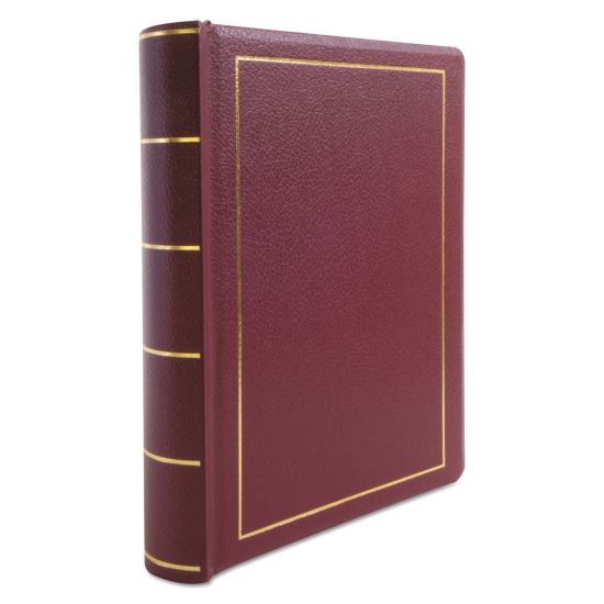 Binder for Corporation Minutes, 3 Posts, 2" Capacity, 11 x 8.5, Red w/Gold Trim1