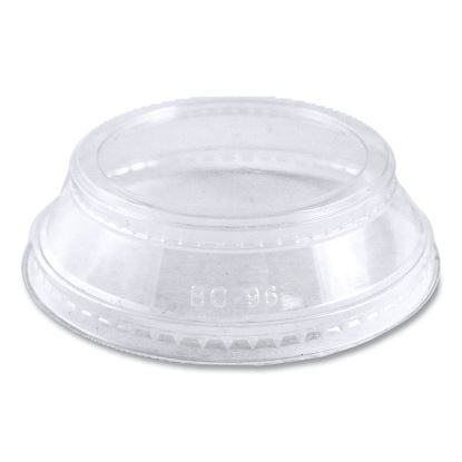 PLA Clear Cold Cup Lids, Dome Lid, Fits 2 oz Portion Cup and 9 oz to 24 oz Cups, 1,000/Carton1