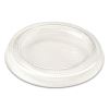 PLA Lids for Fiber Cups, 2.6" Diameter x 0.3"h, Clear, 2,000/Carton1