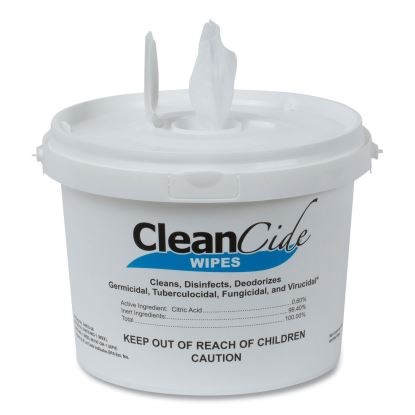 CleanCide Disinfecting Wipes, 8 x 5.5, Fresh Scent, 400/Tub1