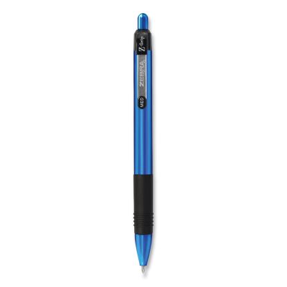 Z-Grip Metal Ballpoint Pen, Retractable, Medium 1 mm, Blue Ink, Blue Barrel, 12/Pack1