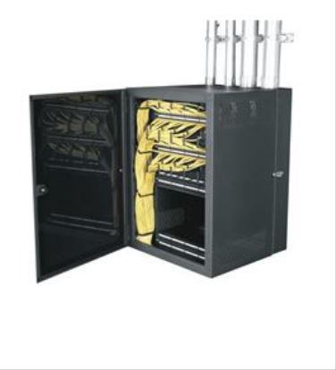 Accu-Tech CWR Series CableSafe Data Wall Cabinet 18 space Wall mounted rack Black1