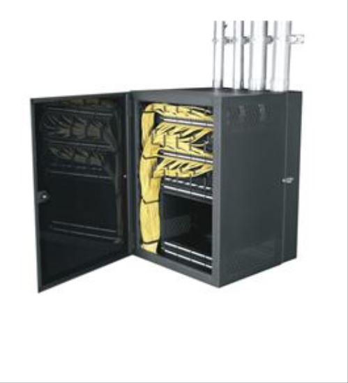 Accu-Tech CWR Series CableSafe Data Wall Cabinet 18 space Wall mounted rack Black1