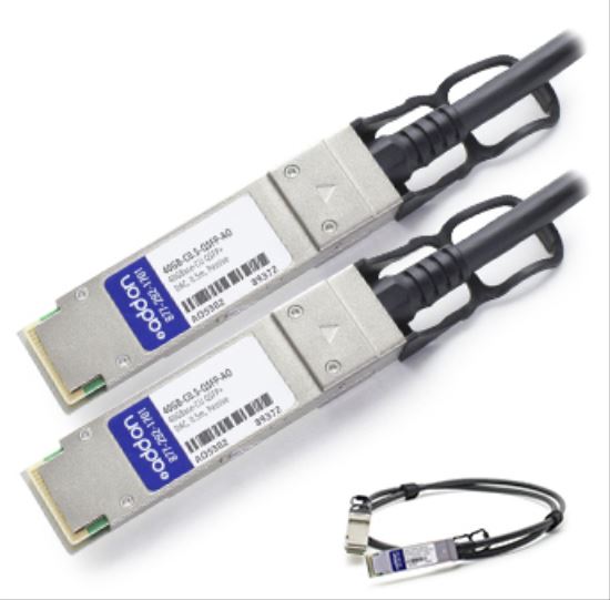 AddOn Networks 40GB-C0.5-QSFP-AO InfiniBand cable 19.7" (0.5 m) QSFP+ Black1