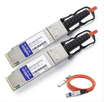 AddOn Networks 2m QSFP+ - QSFP+ InfiniBand cable 78.7" (2 m) QSFP+ Orange1