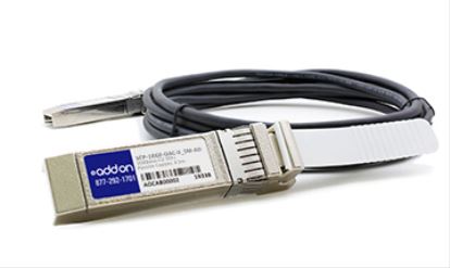 Picture of AddOn Networks SFP-10GE-DAC-0.5M-AO InfiniBand/fibre optic cable 19.7" (0.5 m) SFP+ Black