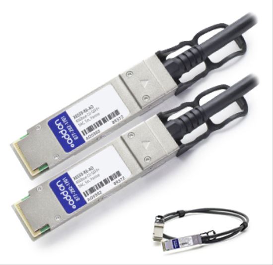 AddOn Networks 2m QSFP+ - QSFP+ InfiniBand cable 78.7" (2 m) QSFP+ Black1