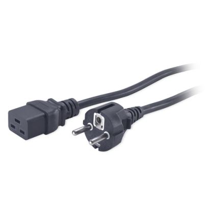 APC AP9875 power cable Black 98.4" (2.5 m) C19 coupler CEE7/71