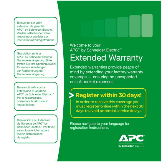 APC WBEXTWAR1YR-AC-02 warranty/support extension1