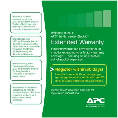 APC WBEXTWAR1YR-AC-01 warranty/support extension1